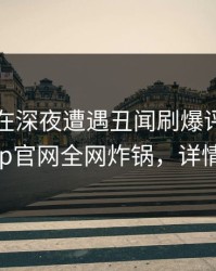 圈内人在深夜遭遇丑闻刷爆评论，麻豆app官网全网炸锅，详情探秘