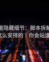 蘑菇频道隐藏细节：脚本拆解原来是这么安排的｜你会站谁？