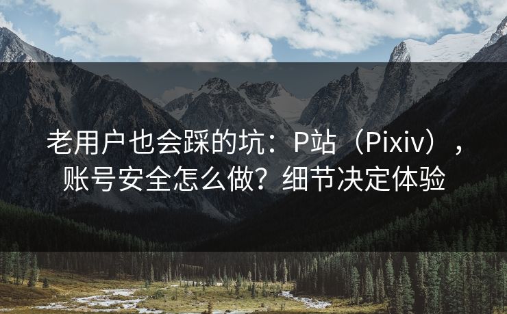 老用户也会踩的坑:P站(Pixiv),账号安全怎么做?细节决定体验 老用户也会踩的坑:P站(Pixiv),账号安全怎么做?细节决定体验